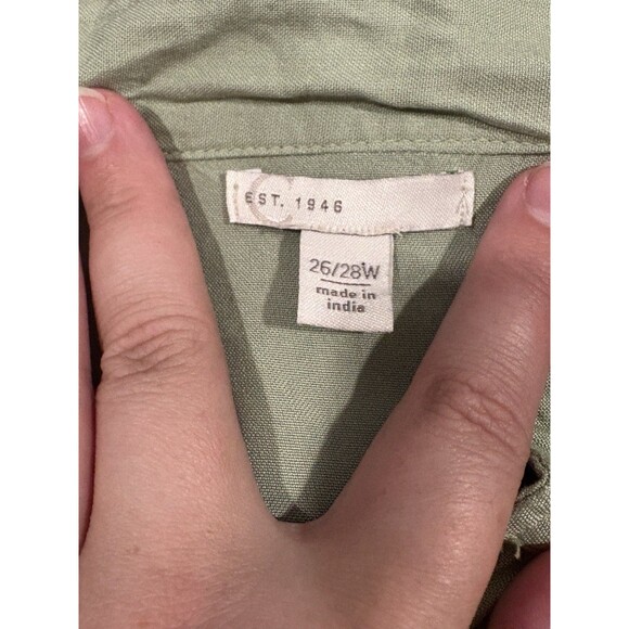 Cato Jade Green Zippered Sleeveless Top Size 26/28w 4X - Picture 6 of 8